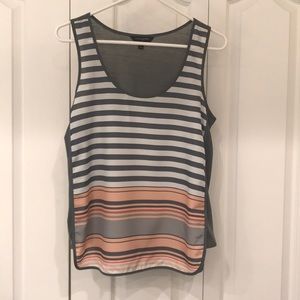 Striped tank with side panels